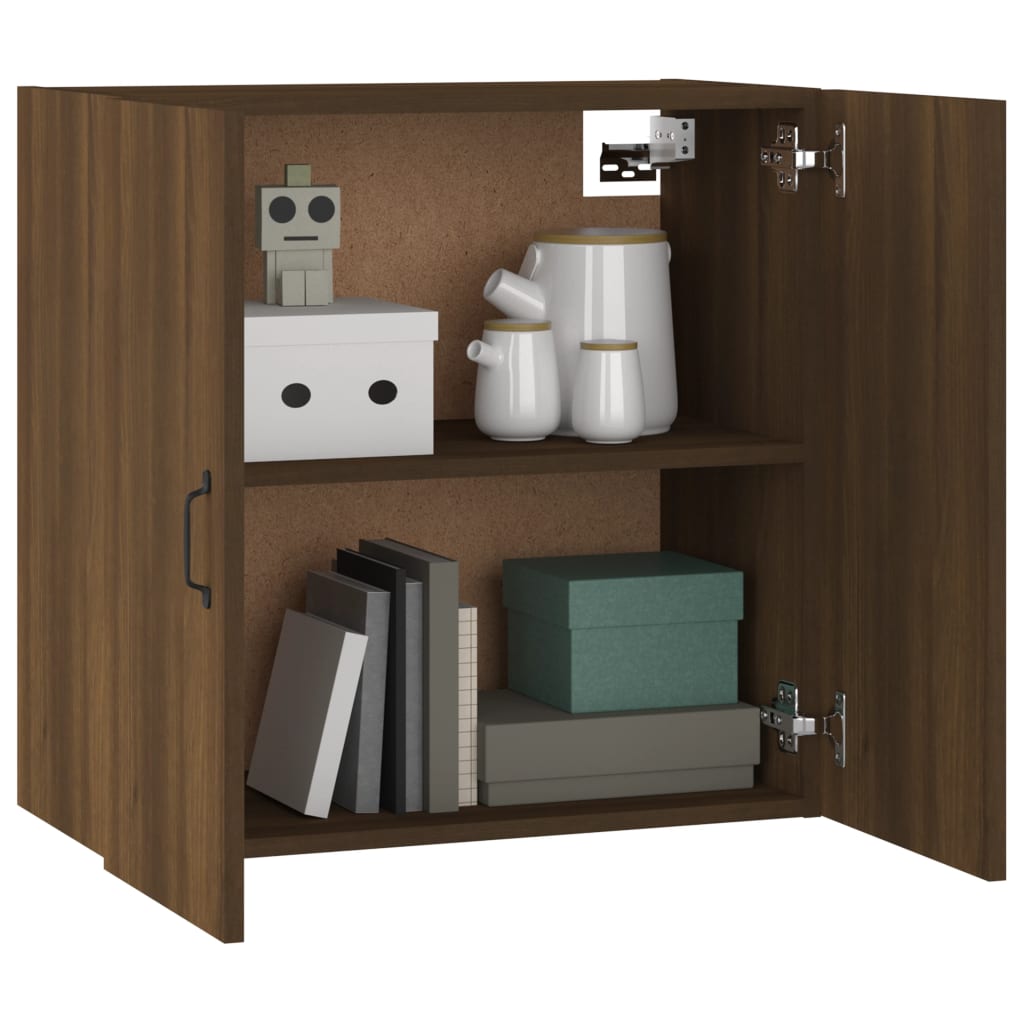 Wall Cabinet Brown Oak 60x31x60 cm Engineered Wood